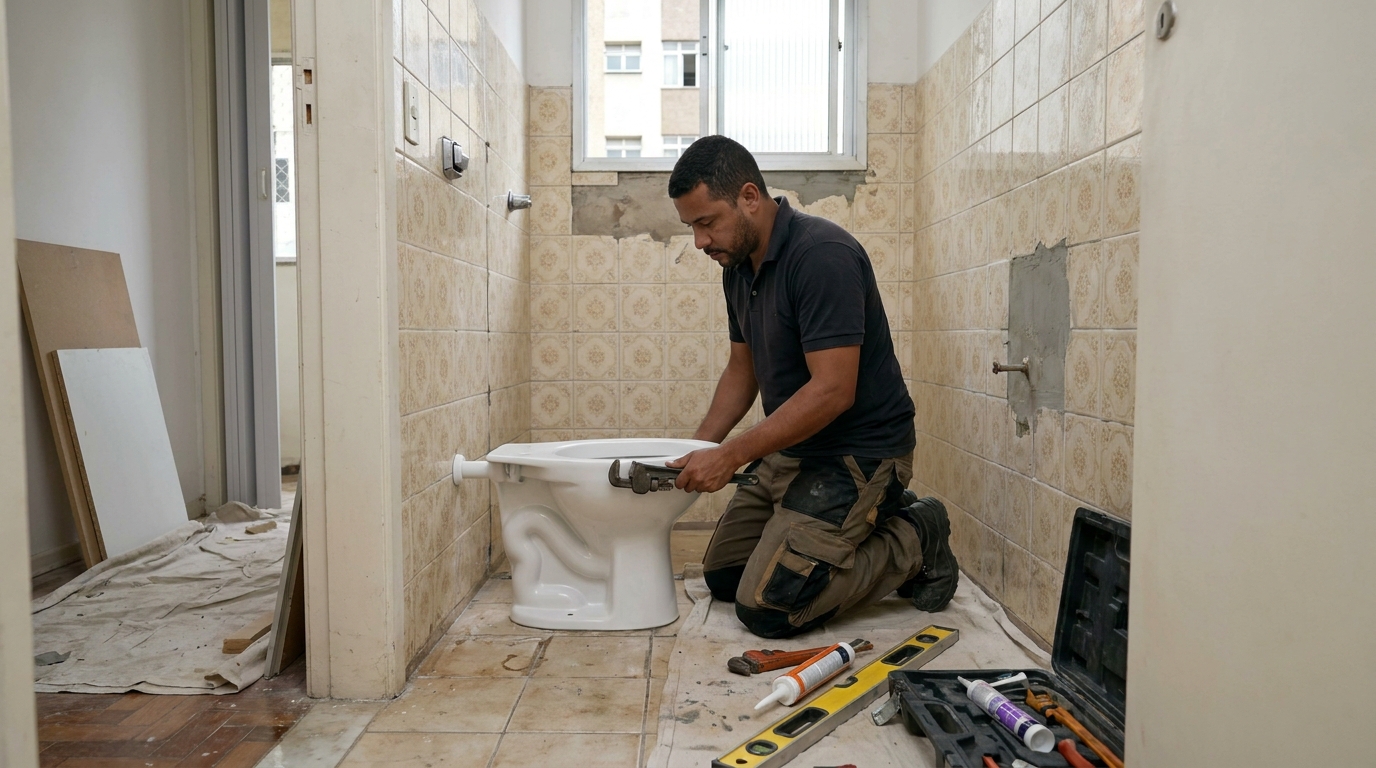 Reforço de vedação sanitária em Vila Velha-ES